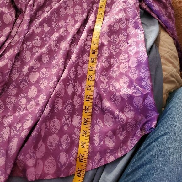 Purple Button up Blouse - Picture 10 of 12